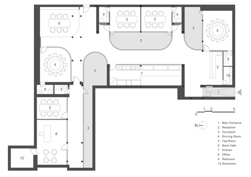 Arch Studio, Tea House in Hutong, China, Beijing, Hutong