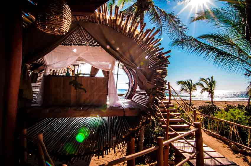 Treehouse Suite at Playa Viva Sustainable Boutique Hotel, Mexico, Deture Culsign, Architecture, bamboo, Chicago, USA