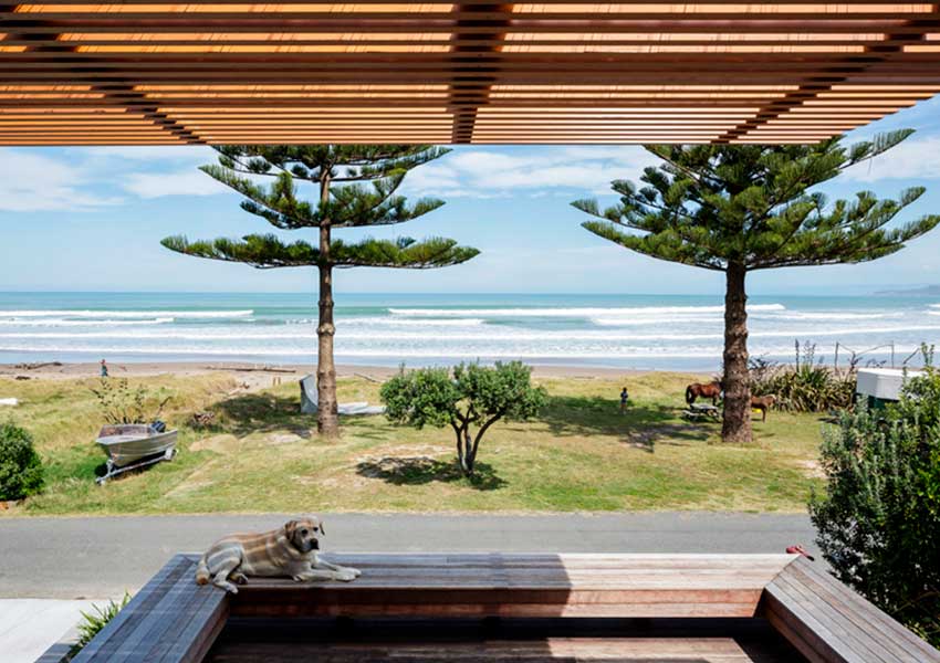 offSET Shed House, New Zealand, Gisborne, Irving Smith Architects, house, beach, sea