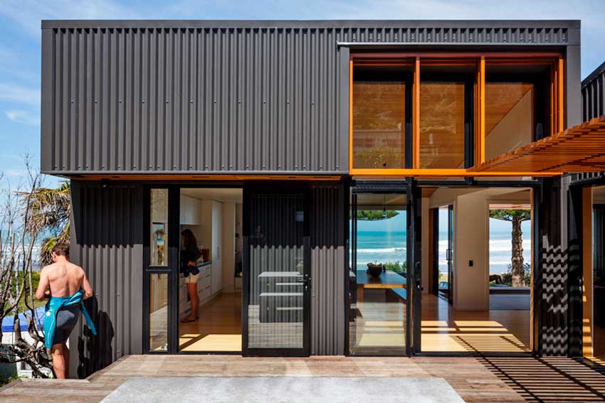 offSET Shed House, New Zealand, Gisborne, Irving Smith Architects, house, beach, sea