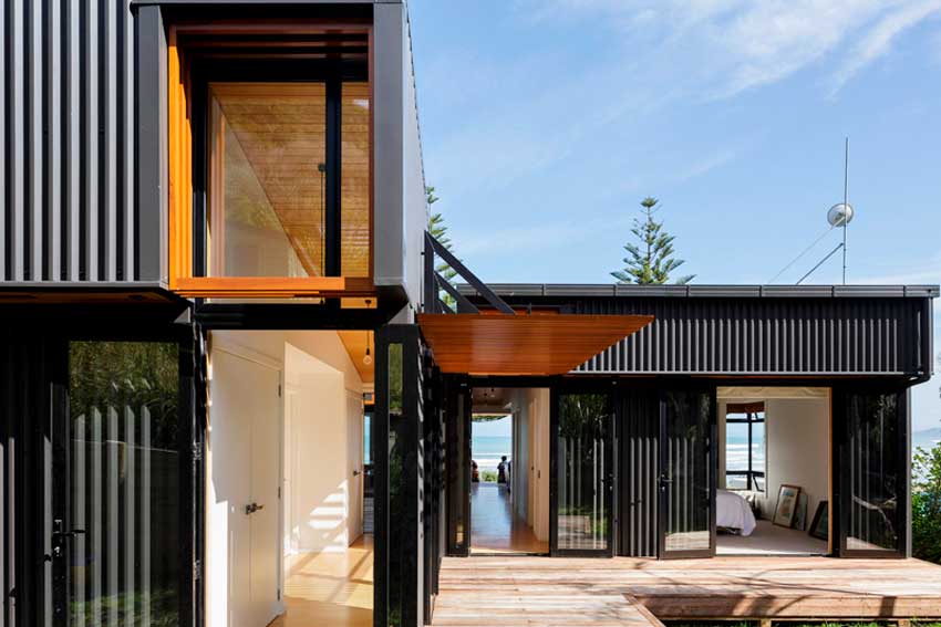 offSET Shed House, New Zealand, Gisborne, Irving Smith Architects, house, beach, sea