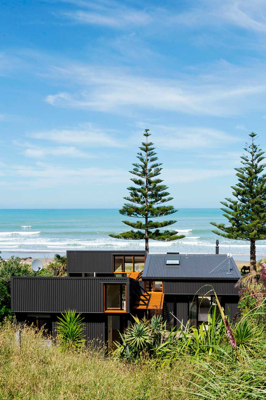 offSET Shed House, New Zealand, Gisborne, Irving Smith Architects, house, beach, sea