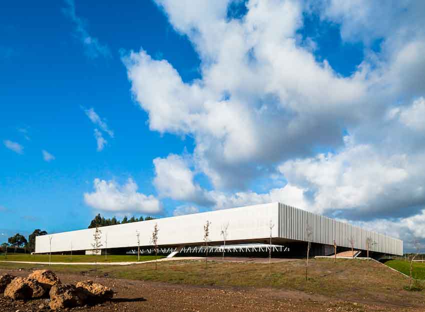 Óbidos Technological Park, Óbidos, Lisbon, Portugal, Architecture, Jorge Mealha, Living, white, Concrete