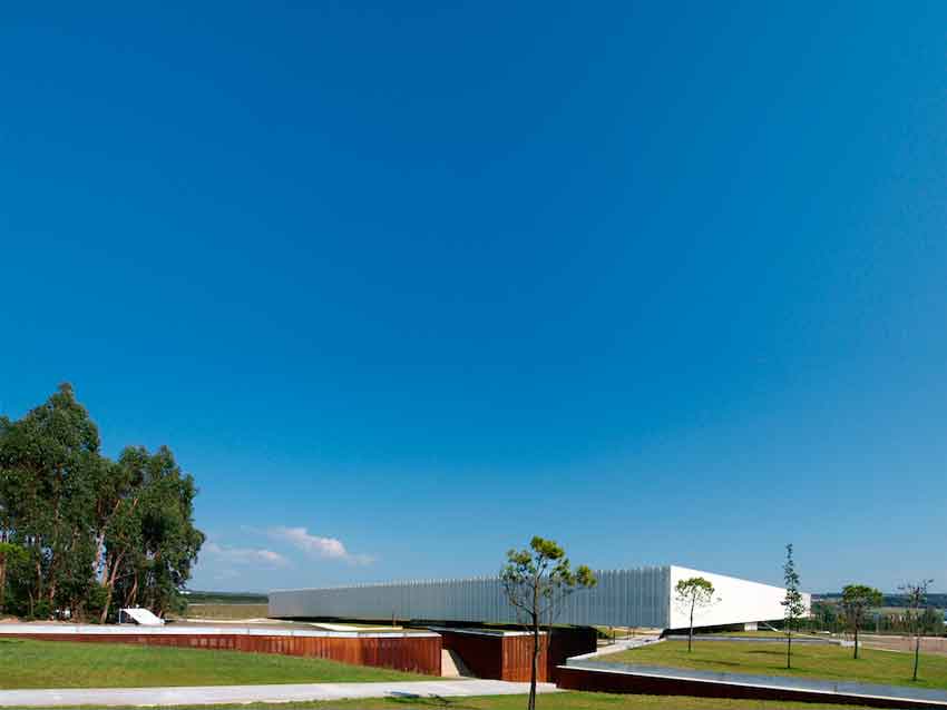 Óbidos Technological Park, Óbidos, Lisbon, Portugal, Architecture, Jorge Mealha, Living, white, Concrete