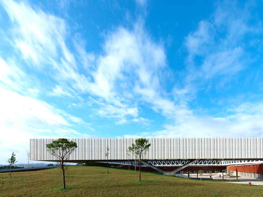 Óbidos Technological Park, Óbidos, Lisbon, Portugal, Architecture, Jorge Mealha, Living, white, Concrete