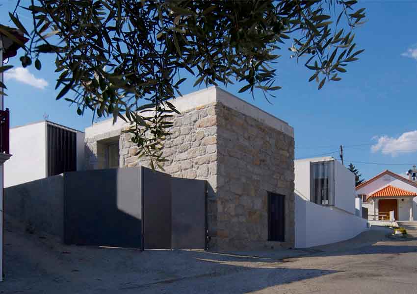 Satão house, house, Lisbon, Portugal, Architecture, Jorge Mealha, Living, white, Concrete