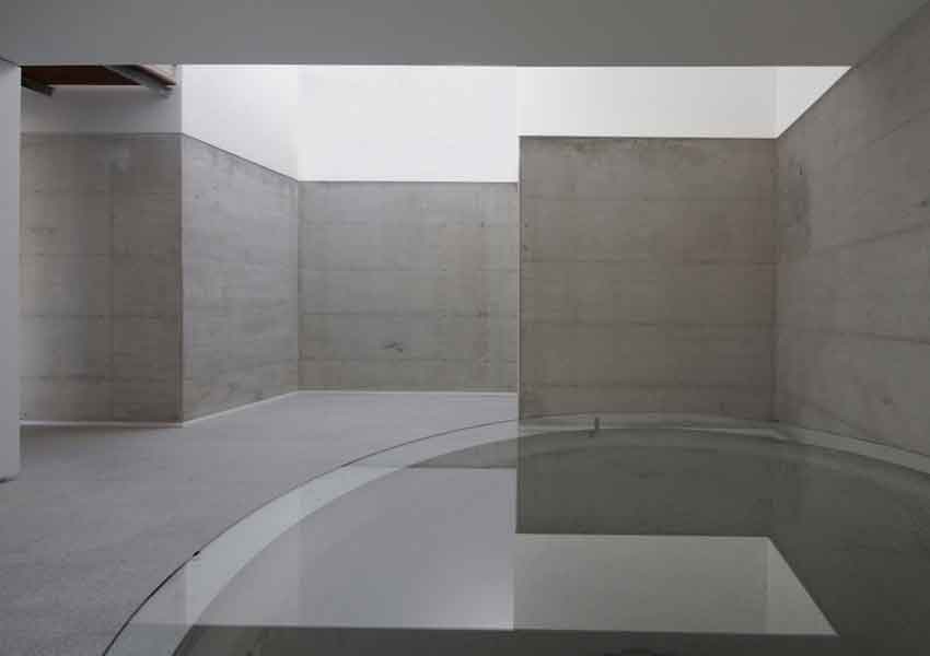 Satão house, house, Lisbon, Portugal, Architecture, Jorge Mealha, Living, white, Concrete