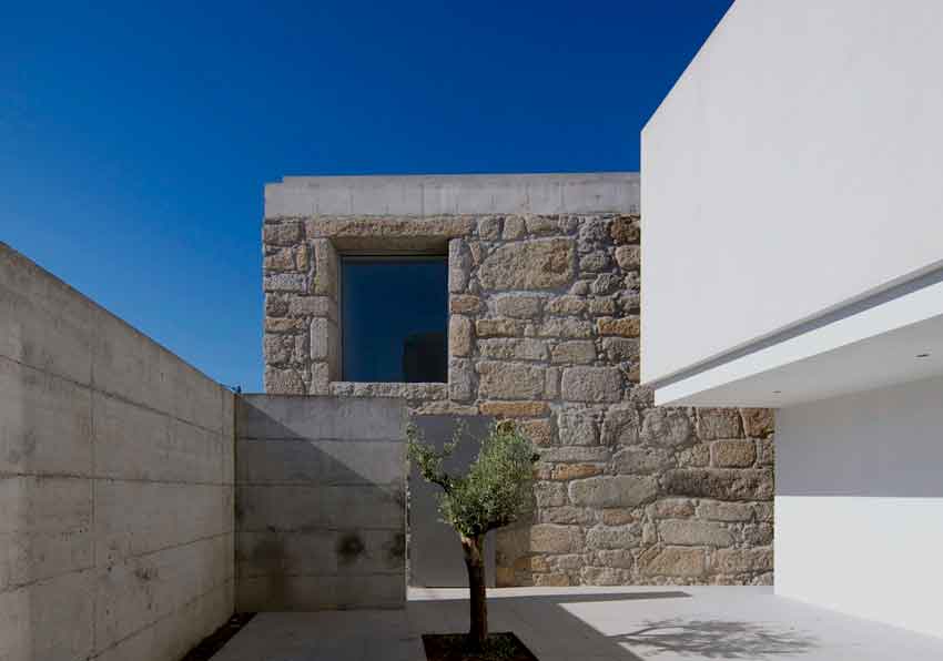 Satão house, house, Lisbon, Portugal, Architecture, Jorge Mealha, Living, white, Concrete