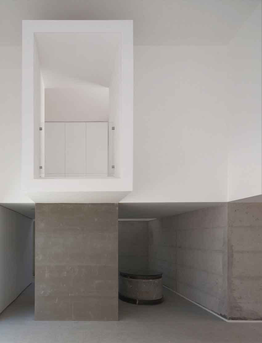 Satão house, house, Lisbon, Portugal, Architecture, Jorge Mealha, Living, white, Concrete