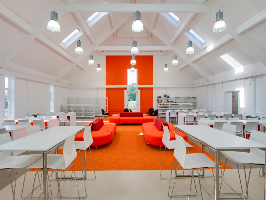 Satellite Architects, England, UK, Architecture, Heatherlands House, Atrium Studio School, River Cottage Cookery School