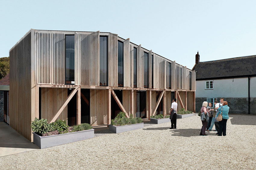 Satellite Architects, England, UK, Architecture, Heatherlands House, Atrium Studio School, River Cottage Cookery School