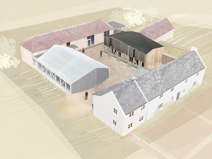 Satellite Architects, England, UK, Architecture, Heatherlands House, Atrium Studio School, River Cottage Cookery School