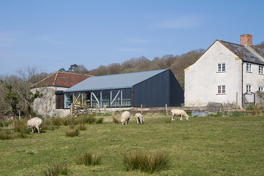 Satellite Architects, England, UK, Architecture, Heatherlands House, Atrium Studio School, River Cottage Cookery School