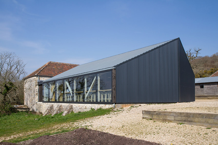 Satellite Architects, England, UK, Architecture, Heatherlands House, Atrium Studio School, River Cottage Cookery School