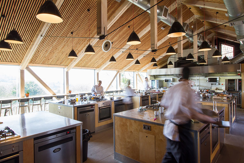 Satellite Architects, England, UK, Architecture, Heatherlands House, Atrium Studio School, River Cottage Cookery School