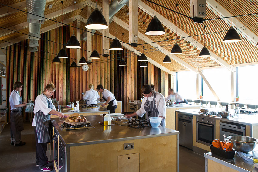 Satellite Architects, England, UK, Architecture, Heatherlands House, Atrium Studio School, River Cottage Cookery School