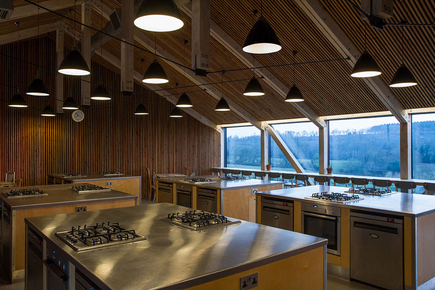 Satellite Architects, England, UK, Architecture, Heatherlands House, Atrium Studio School, River Cottage Cookery School