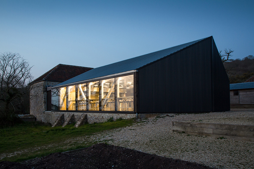 Satellite Architects, England, UK, Architecture, Heatherlands House, Atrium Studio School, River Cottage Cookery School