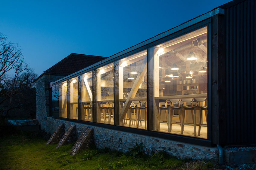 Satellite Architects, England, UK, Architecture, Heatherlands House, Atrium Studio School, River Cottage Cookery School